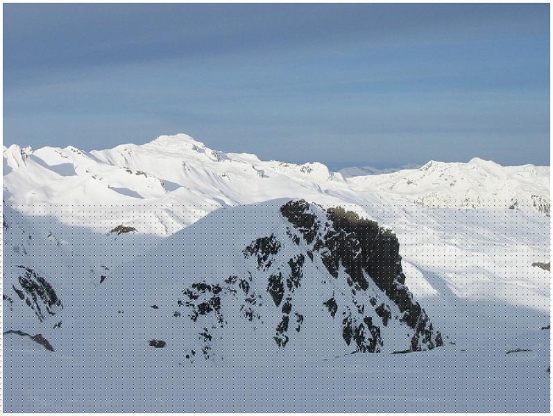 109-0914_IMG.jpg - Vue vers Ar�che Beaufort et le Grand Mont: c'est aujourd'hui une des �tape de la "Pierra Menta" (course de ski alpinisme).
